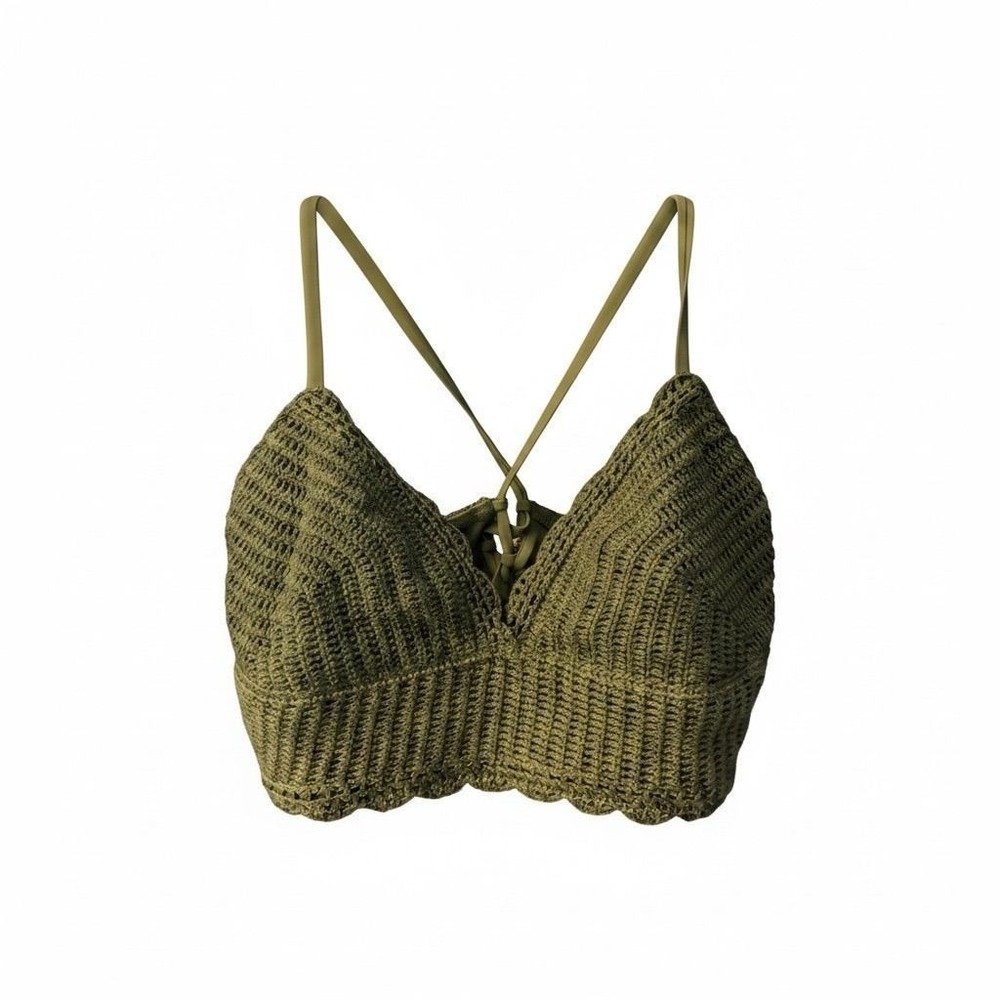 19 Hollister cotton crocheted swim/boho tank sz XL